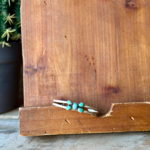 Langley Authentic Turquoise Cuff Bracelet - Picture 5 of 7